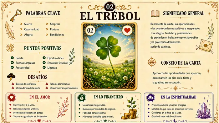 Carta 2 — Baraja Gitana Lenormand