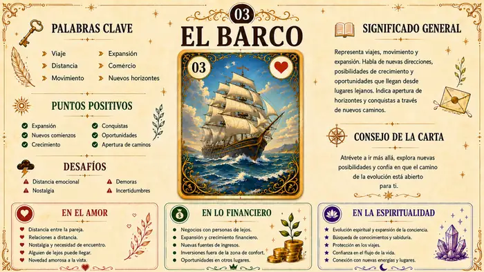 Carta 3 — Baraja Gitana Lenormand