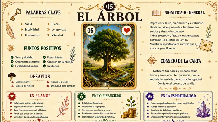 Carta 5 — Baraja Gitana Lenormand